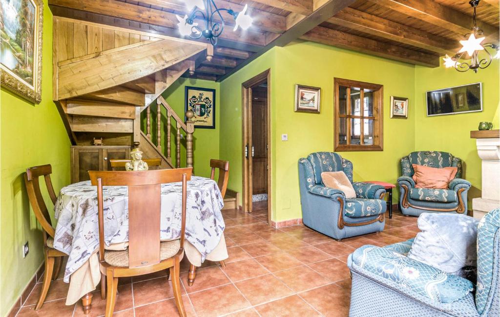 Posezení v ubytování Casa La Pila, Asturias