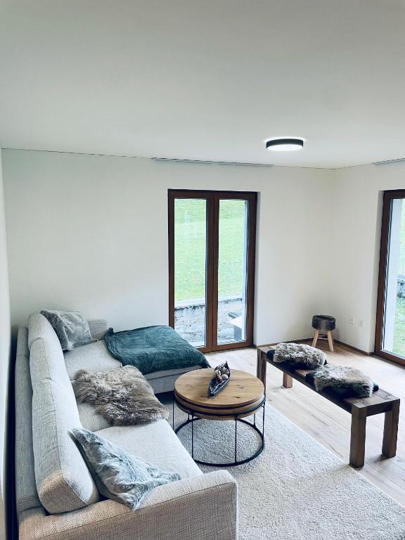 Posezení v ubytování Ferienhaus Granula