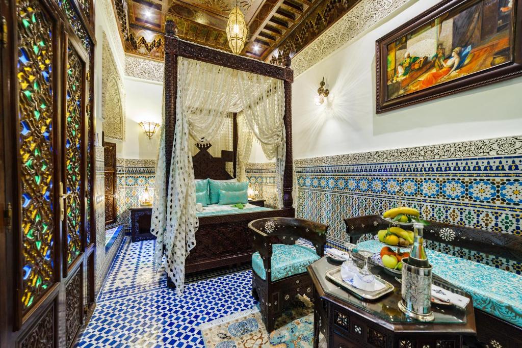 Area soggiorno di Riad Rcif & Spa Originale