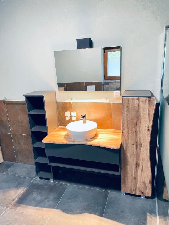 Koupelna v ubytování Ferienhaus Granula