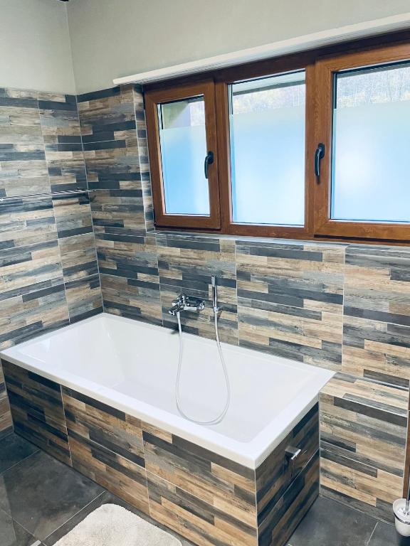 Koupelna v ubytování Ferienhaus Granula
