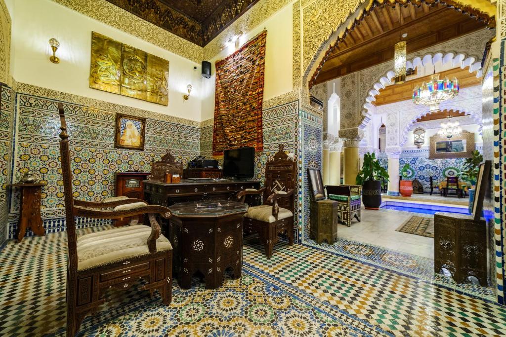 Area soggiorno di Riad Rcif & Spa Originale