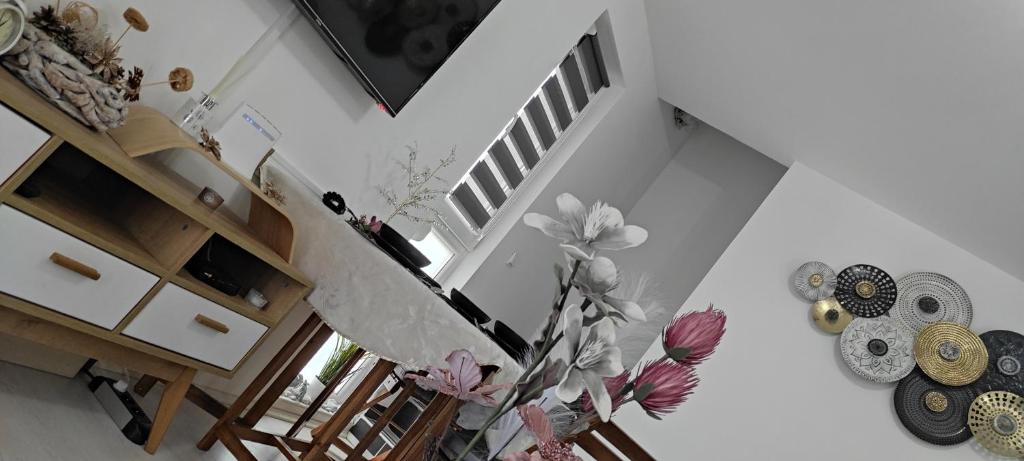 Kuchyň nebo kuchyňský kout v ubytování Divcibare As apartmani