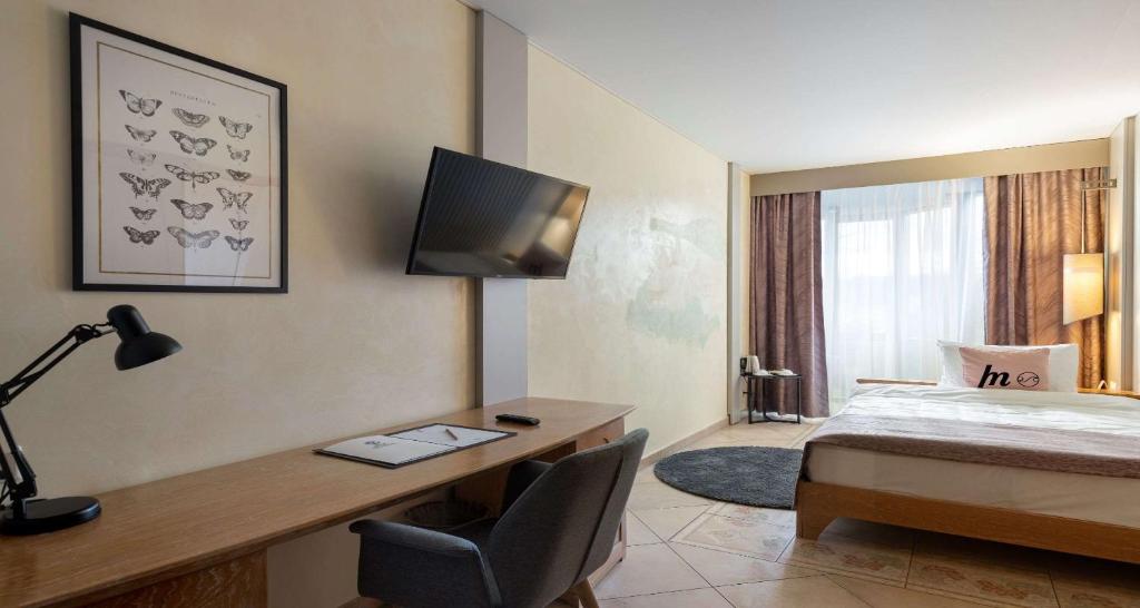 TV a/nebo společenská místnost v ubytování SeePark Hotel Murten