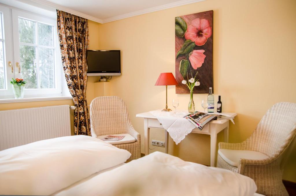 TV a/nebo společenská místnost v ubytování Hotel Waldsee