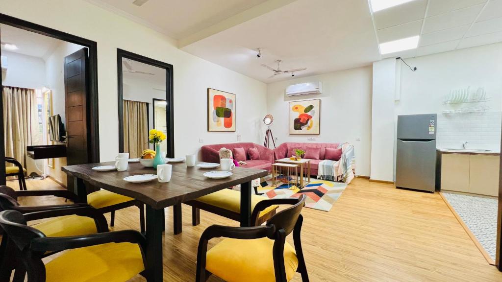 Posezení v ubytování Olive Service Apartments - City Centre Noida