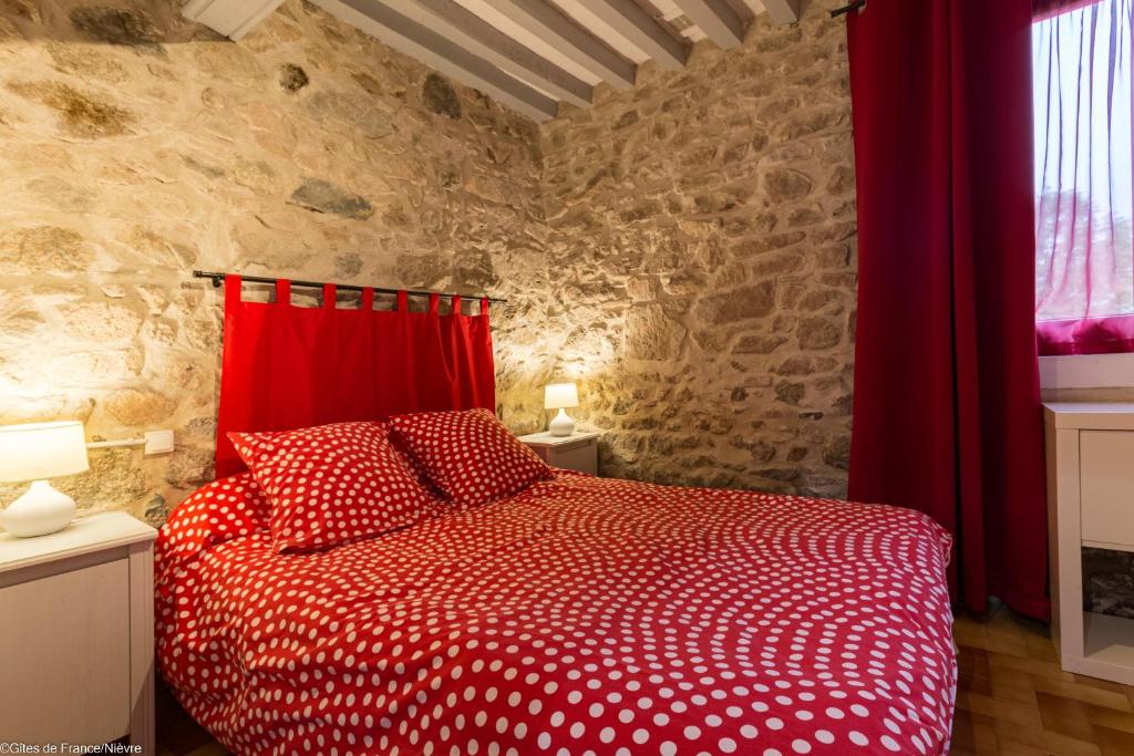 Postel nebo postele na pokoji v ubytování Gîte Sylvie