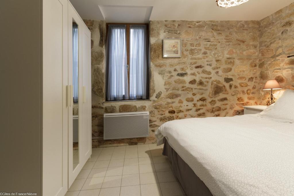 Postel nebo postele na pokoji v ubytování Gîte Sylvie