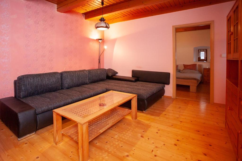 Posezení v ubytování Apartmány NaVyhlídce
