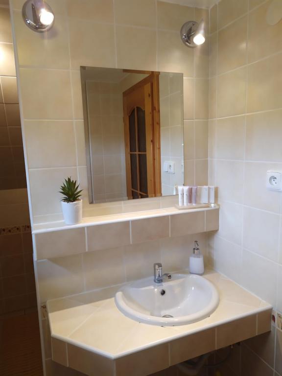 Koupelna v ubytování Apartmány Orava - Zuberec