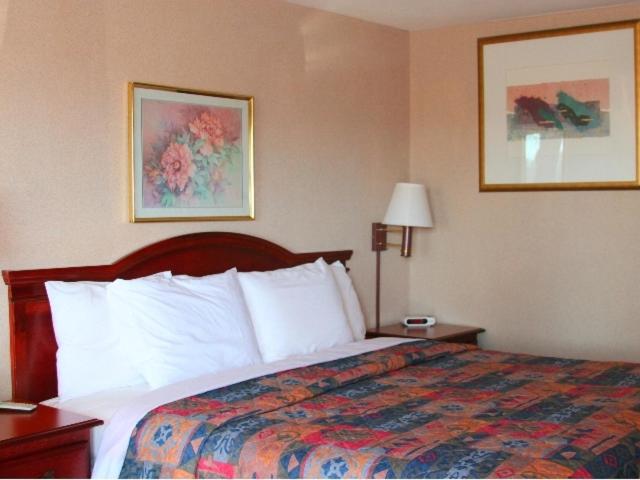 Una habitación de hotel con una cama en una habitación en Shayona Inn - Eden, en Eden