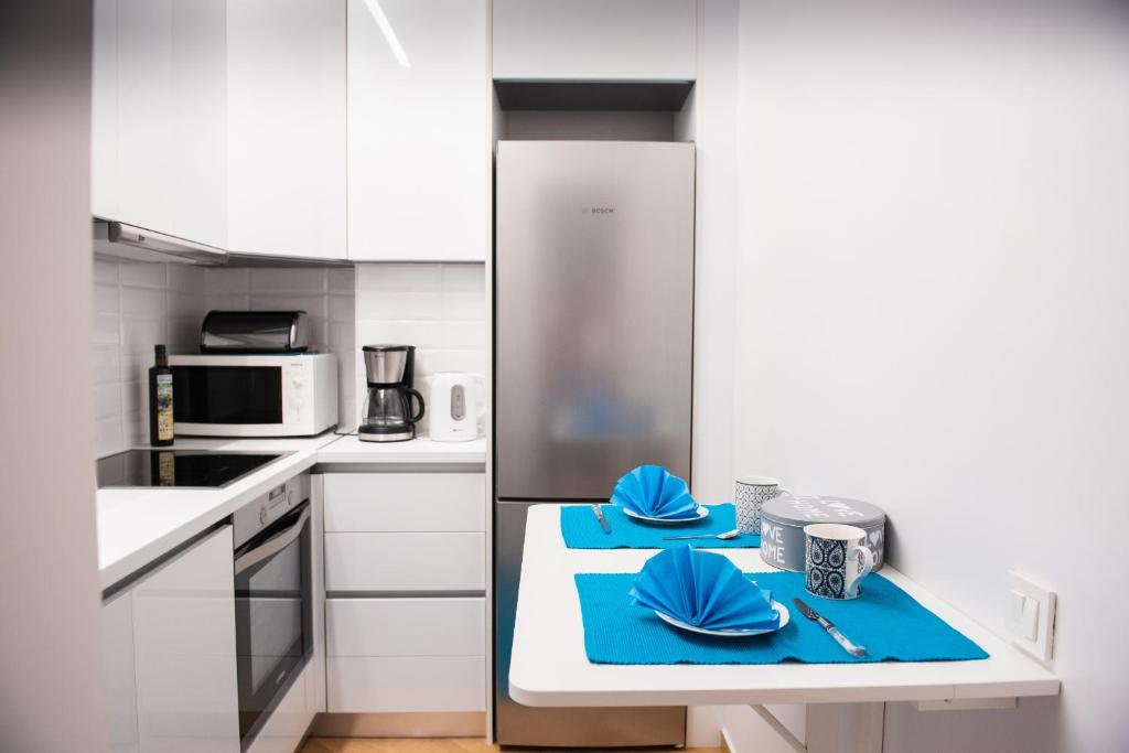 Kuchyňa alebo kuchynka v ubytovaní Katia Modern Apartment in Athens