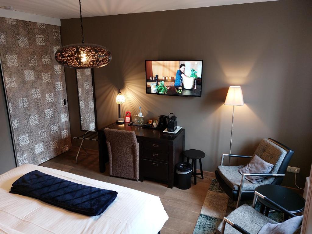 TV a/nebo společenská místnost v ubytování B&B Bloonwinning
