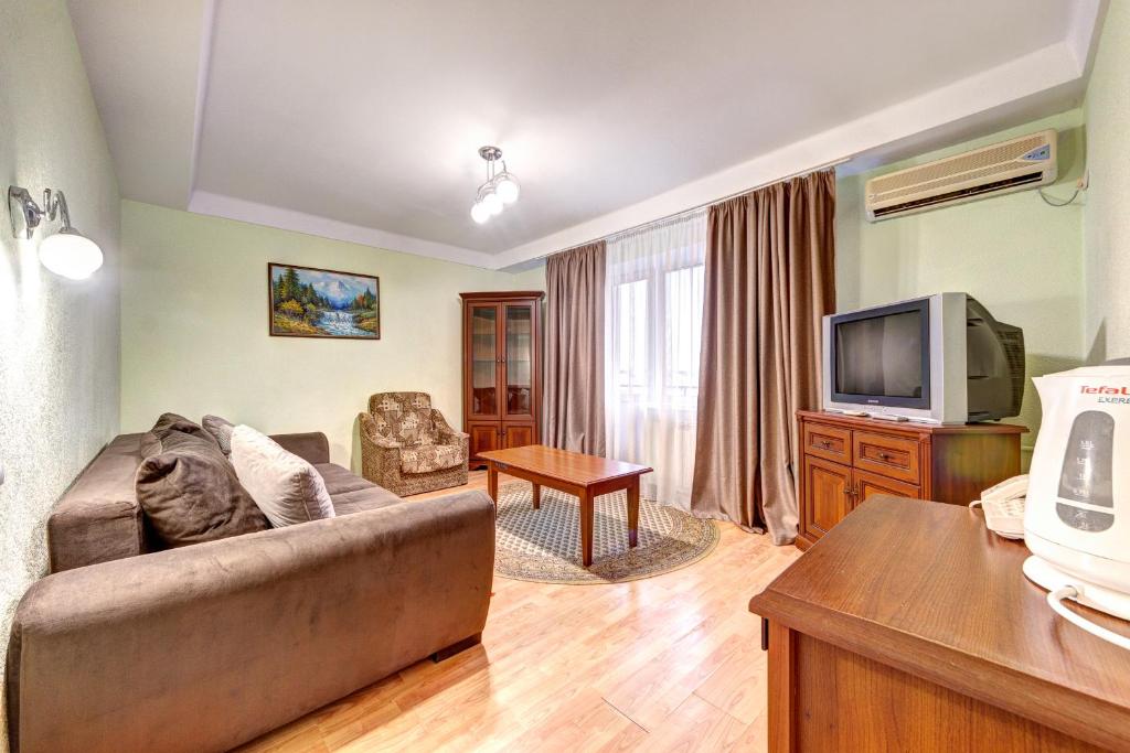 TV o dispositivi per l'intrattenimento presso Holosiyvsky Hotel