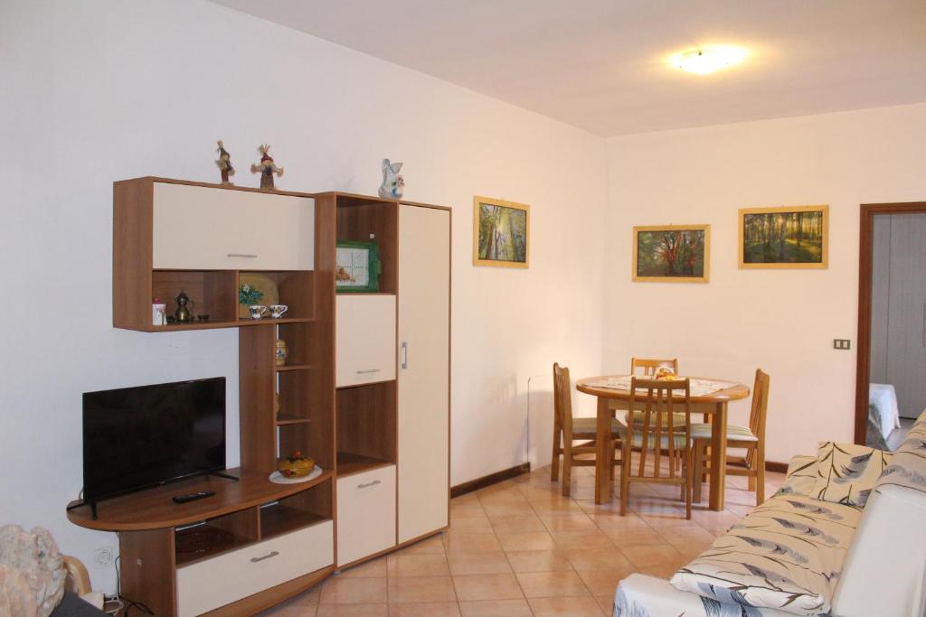 TV a/nebo společenská místnost v ubytování Apartments Carisolo - Val Rendena