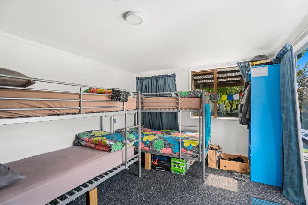 Palanda nebo palandy na pokoji v ubytování Mountain View Backpackers