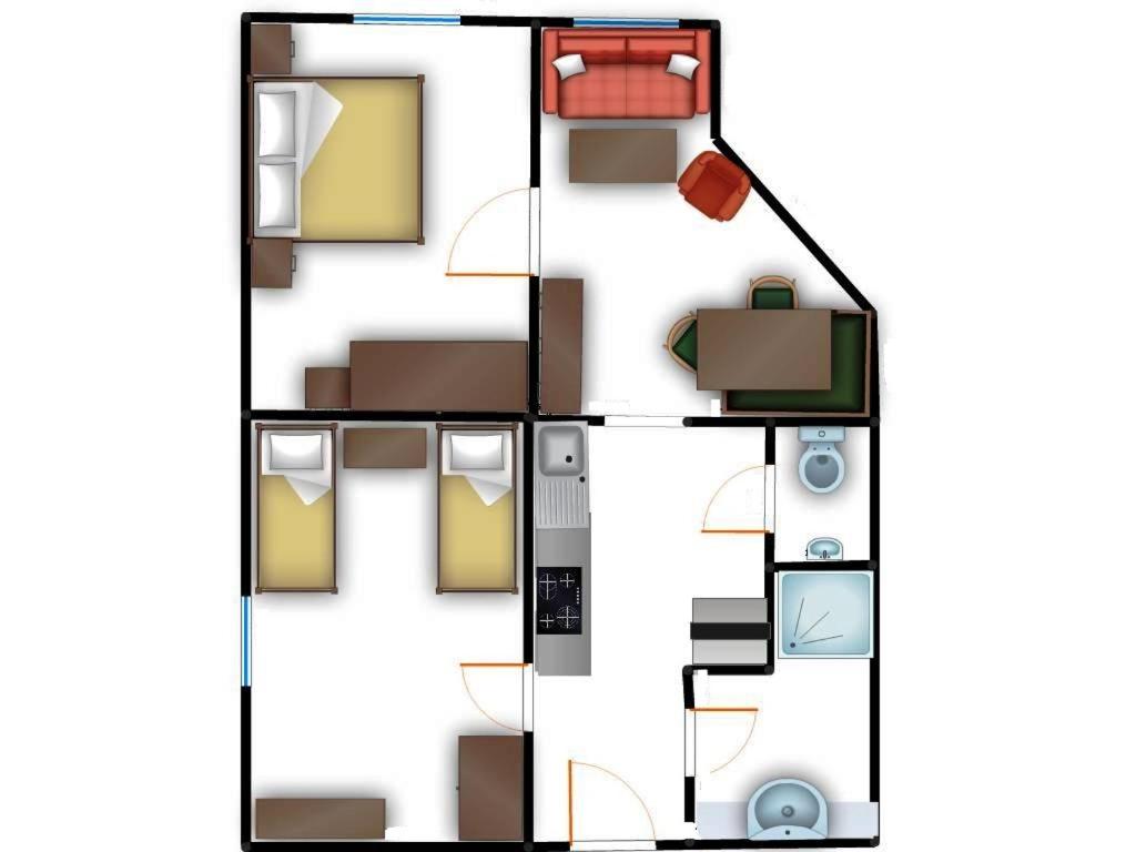 Plán poschodí v ubytovaní Gästehaus Gschwandtner