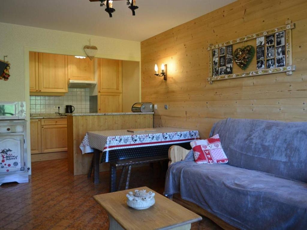 Dapur atau dapur kecil di Appartement Le Grand-Bornand, 2 pièces, 6 personnes - FR-1-241-213