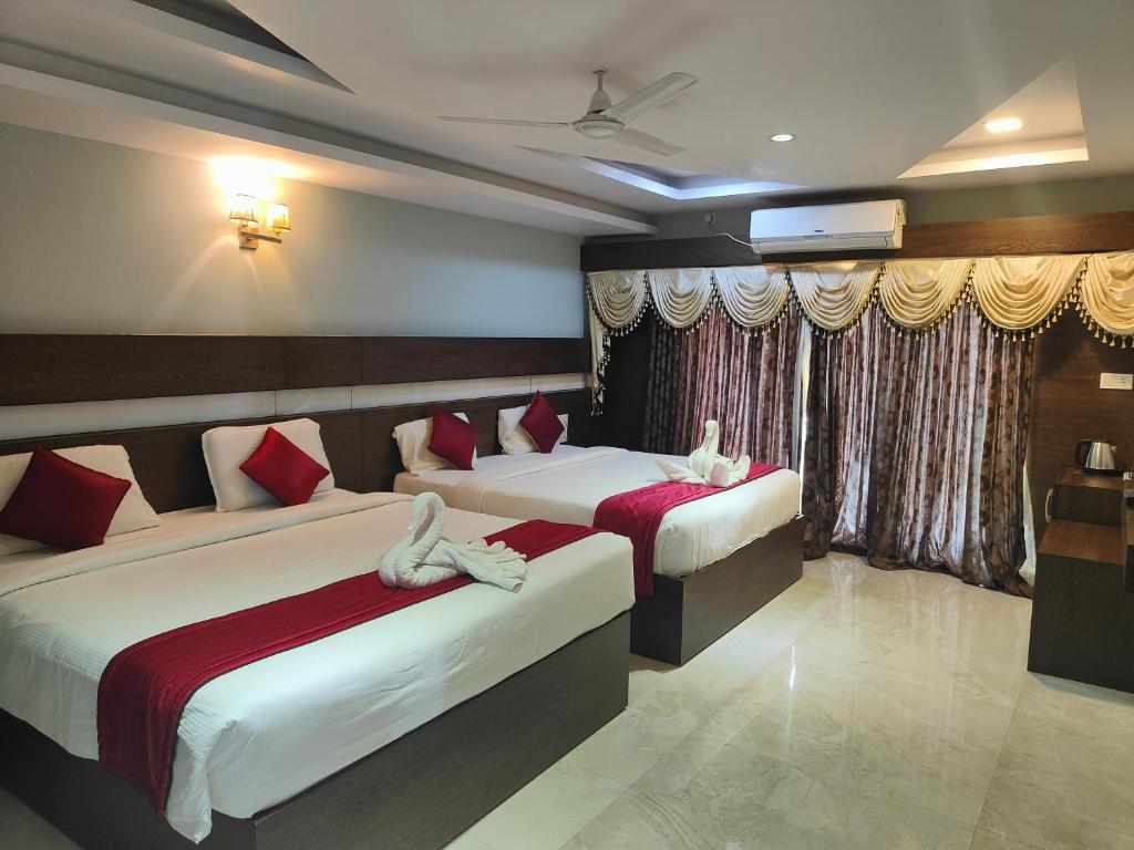 Postel nebo postele na pokoji v ubytování Bandipur Wildlife Resort & Spa, Bandipur