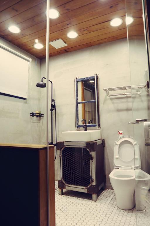 Koupelna v ubytování 旅充人文 Travel Charger Hostel