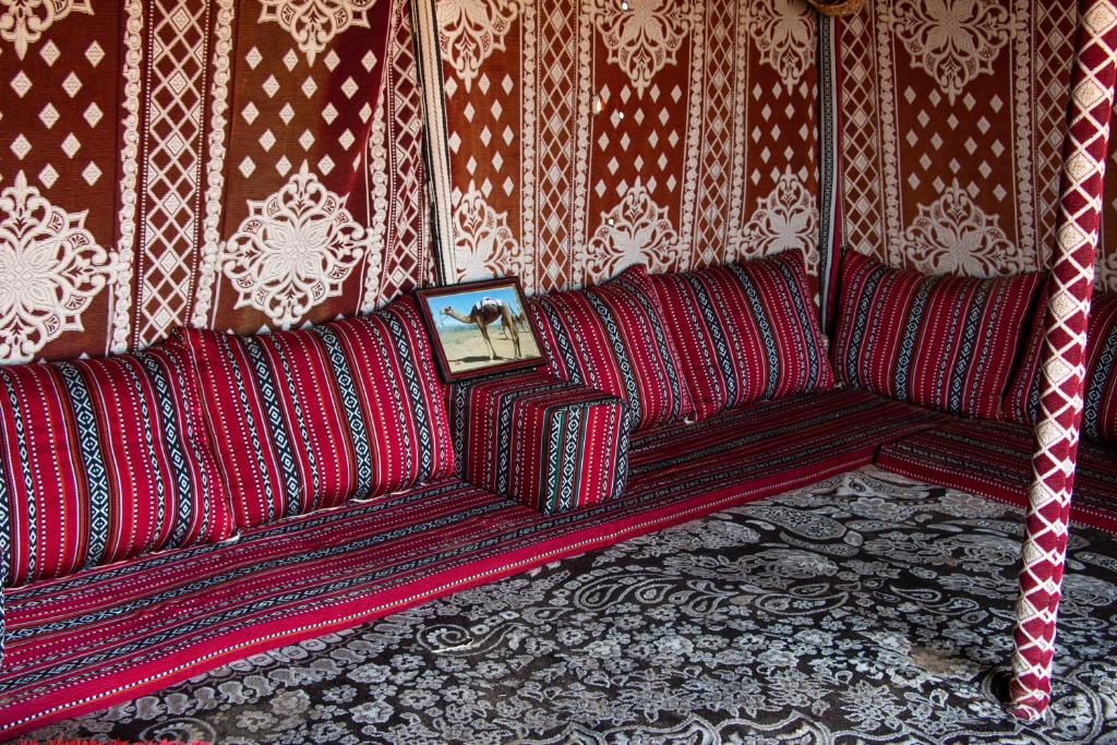 Posezení v ubytování wahiba Bedouiens privae Camp