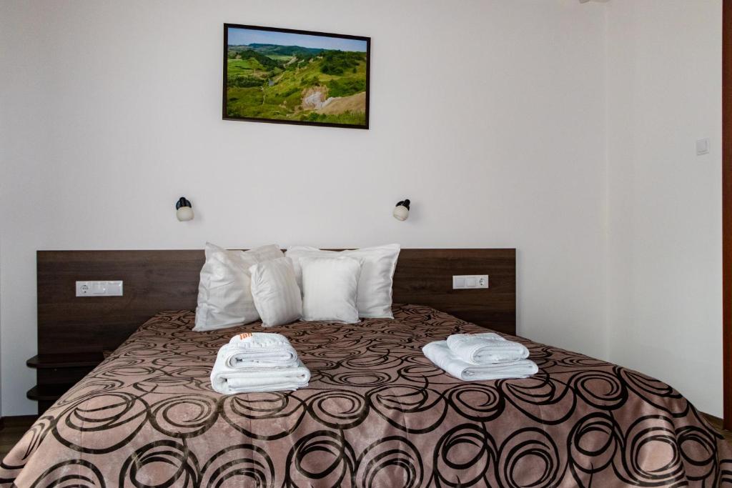 Postel nebo postele na pokoji v ubytování Casa Tofi Vendégház