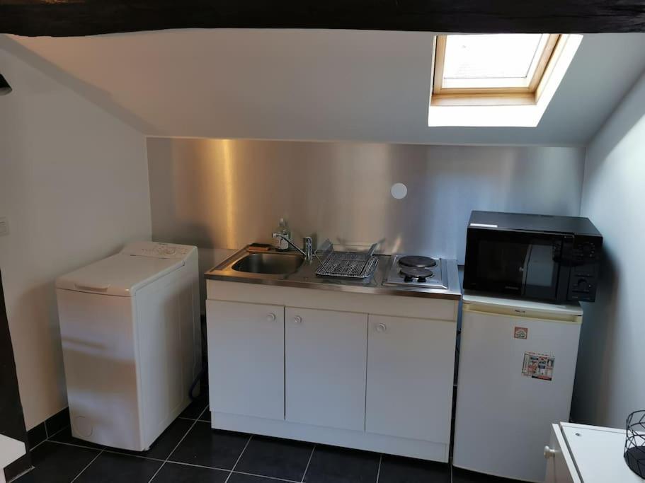 Kuchyňa alebo kuchynka v ubytovaní Studio sous les toits proche Paris et Versailles