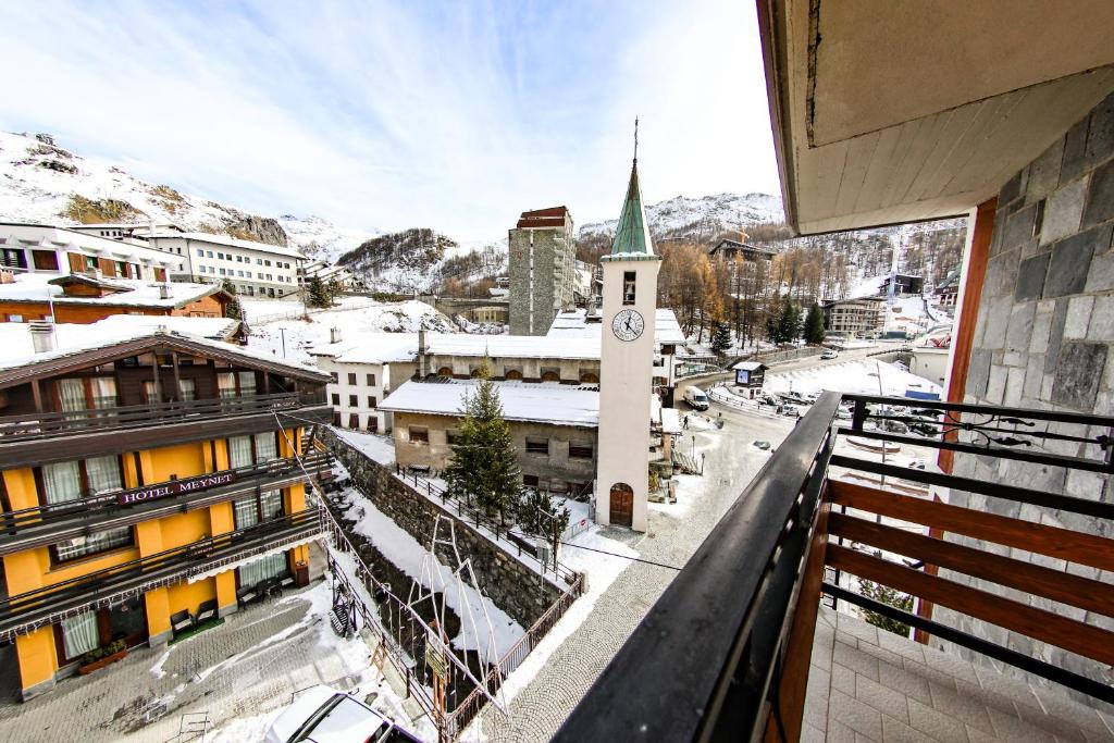 Uma vista da montanha tirada do hotel 