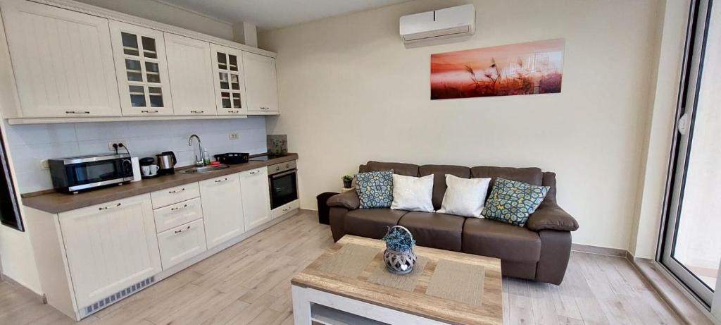 Kuhinja oz. manjša kuhinja v nastanitvi Bay of Kotor View Apartment with pool