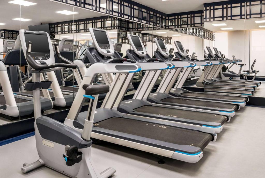 Fitness centrum a/nebo fitness zařízení v ubytování Wyndham Doha West Bay