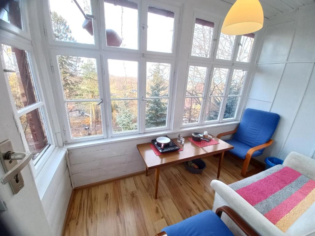 Posezení v ubytování Apartamenty Maria