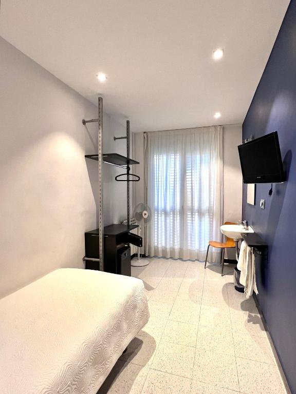 TV a/nebo společenská místnost v ubytování Hostal Apolo