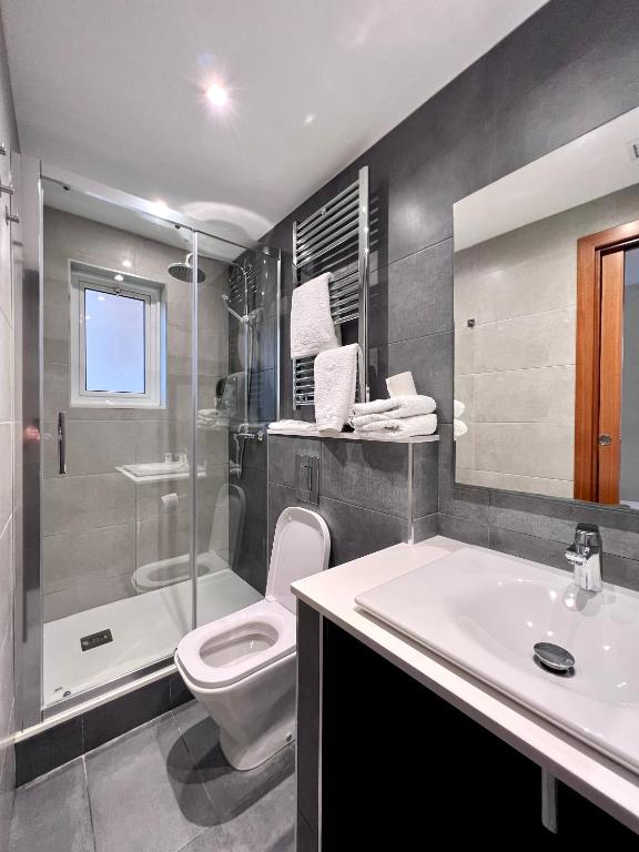 Koupelna v ubytování Hostal Apolo