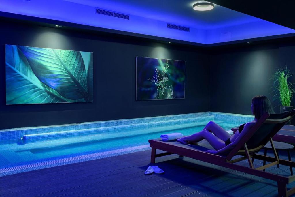 Bazén v ubytování Hotel Vrata Krke nebo v jeho okolí