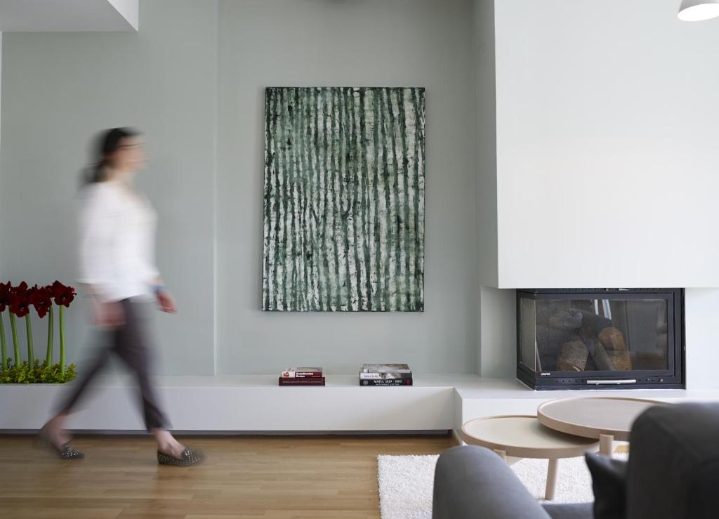Een TV en/of entertainmentcenter bij Scale Suites
