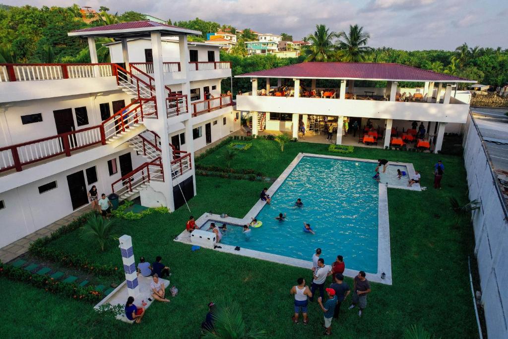 Вид на бассейн в Majahual Resort или окрестностях