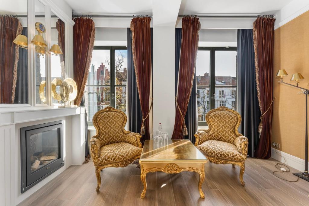 Posezení v ubytování Canal Suites