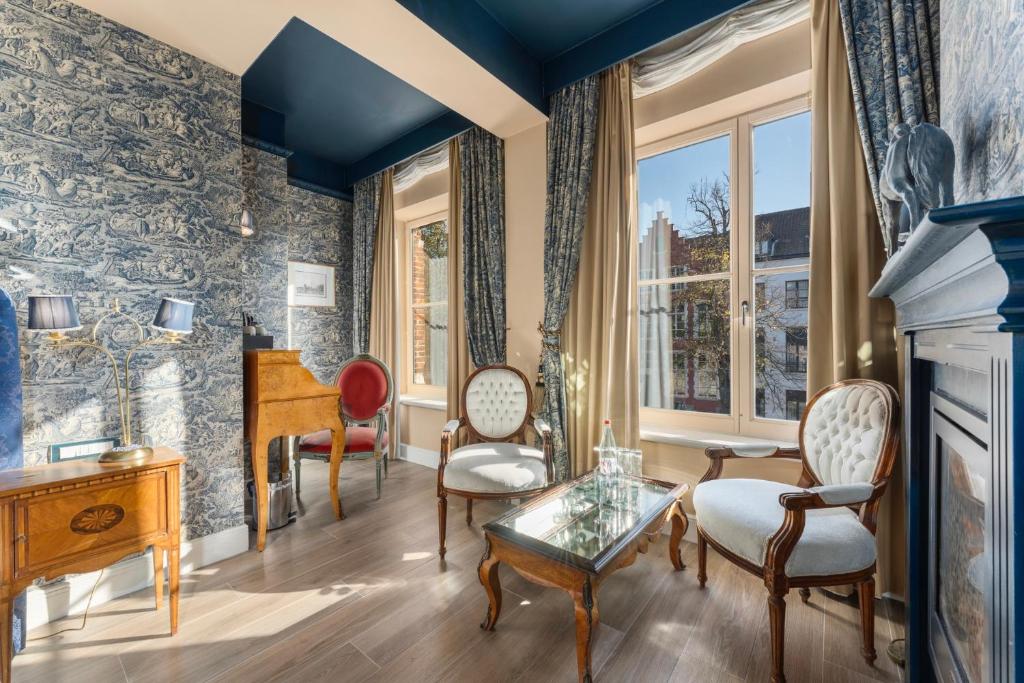 Posezení v ubytování Canal Suites
