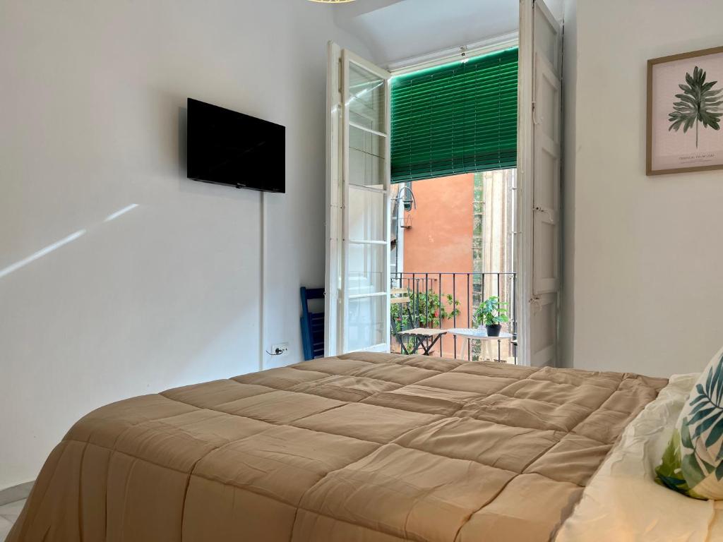 Posteľ alebo postele v izbe v ubytovaní iYOURBASICS Great Apartment Hinestrosa 23 FREE WIFI&AC