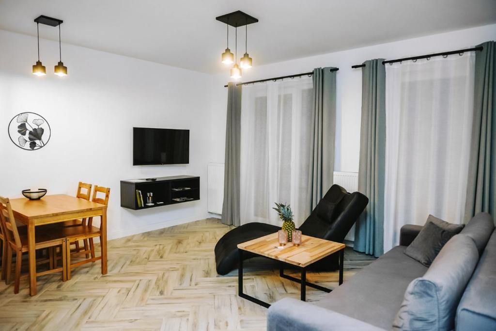 Et tv og/eller underholdning på Mazurski Apartament