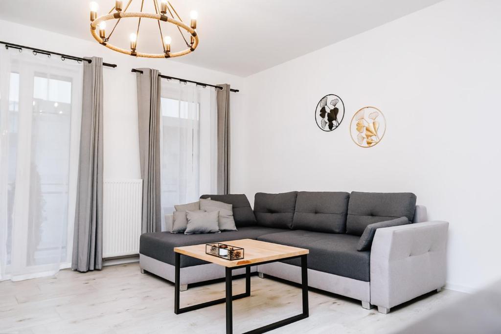 Posedenie v ubytovaní Mazurski Apartament 2