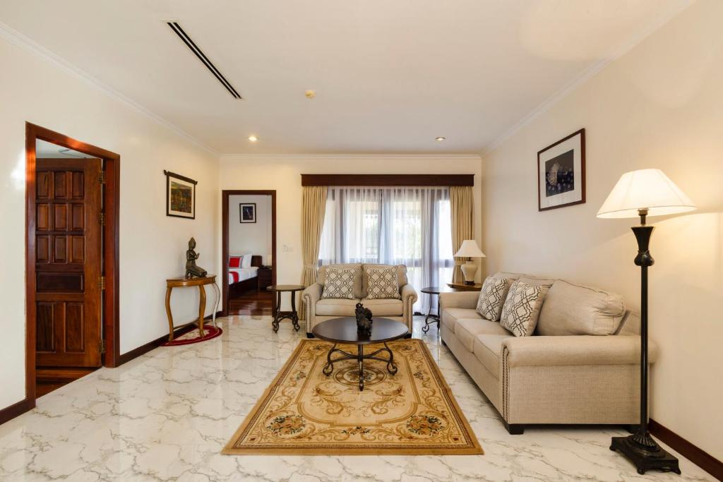 Posezení v ubytování Saem Siemreap Hotel
