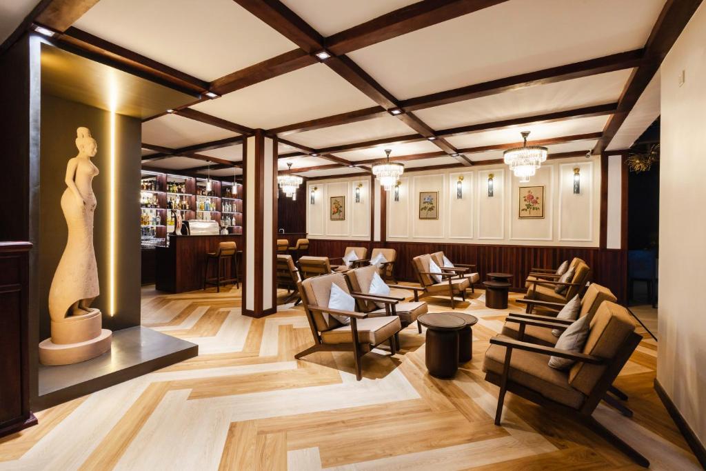 Posezení v ubytování Saem Siemreap Hotel
