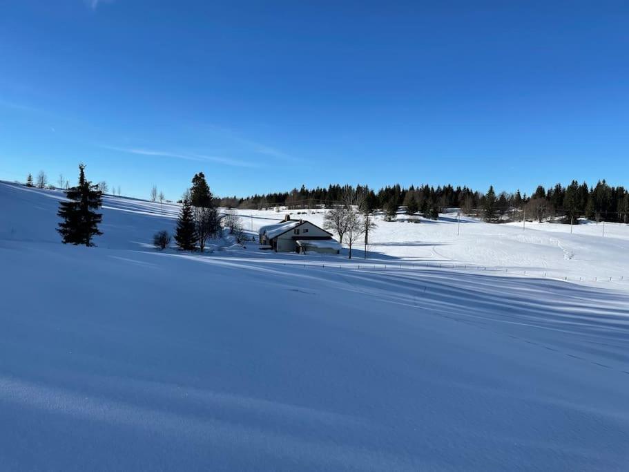 Maison isolée sur piste de ski de fond avec terrain de pétanque Ideal pour week-end entre amis et famille v zime