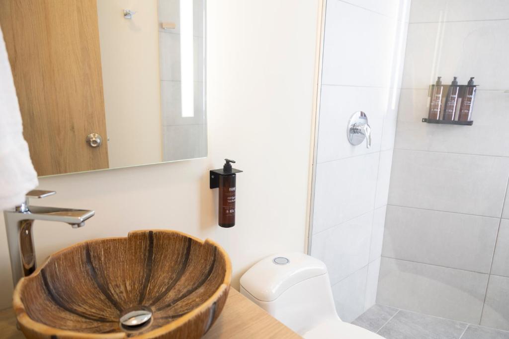 Koupelna v ubytování Mythical Hotel Boutique