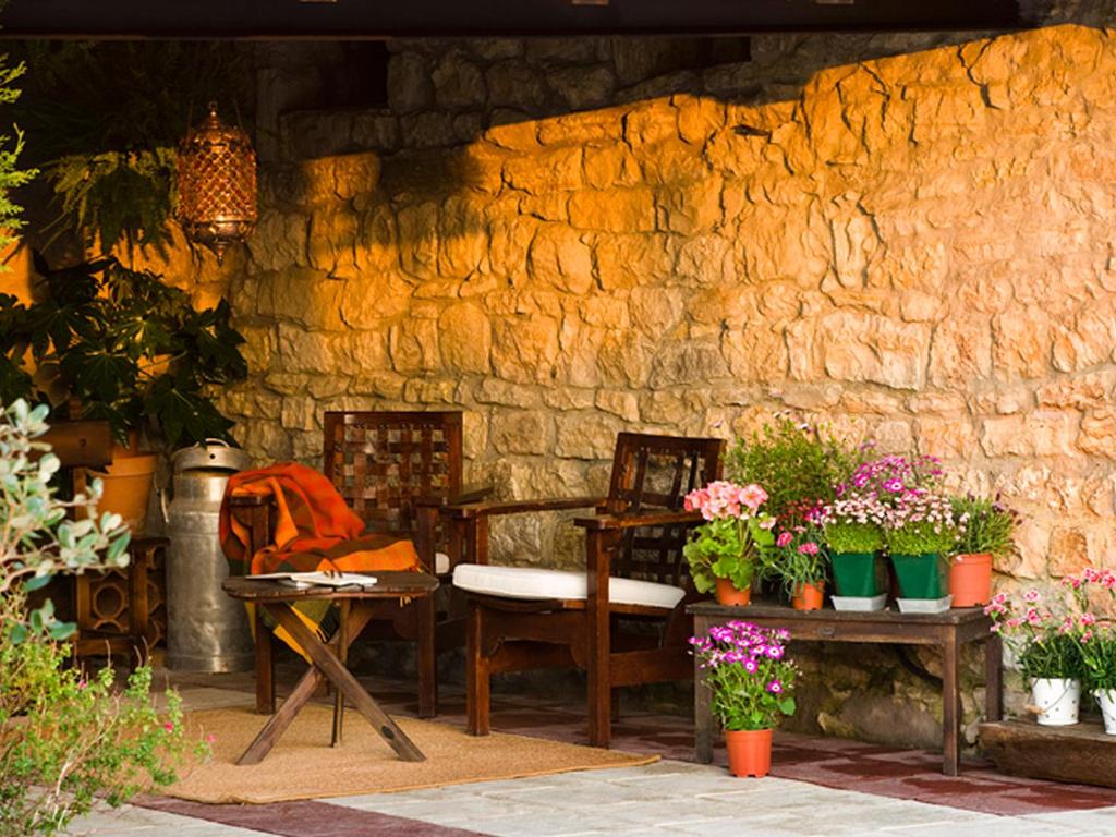 Jardín al aire libre en Posada Santa Ana
