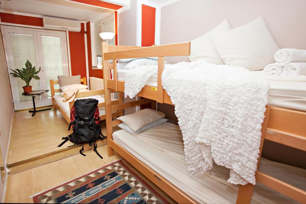 Postel nebo postele na pokoji v ubytování Hostel Bed&Coffee 360°