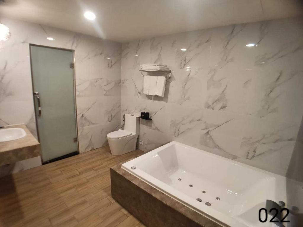 Koupelna v ubytování Wunsin Motel