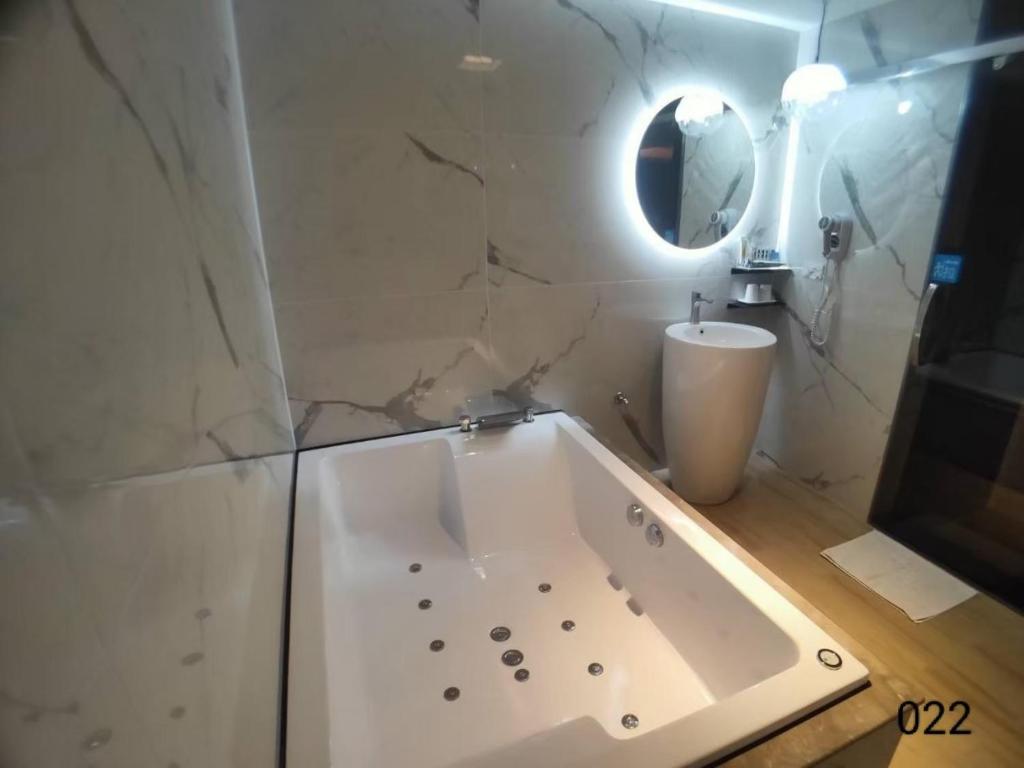 Koupelna v ubytování Wunsin Motel