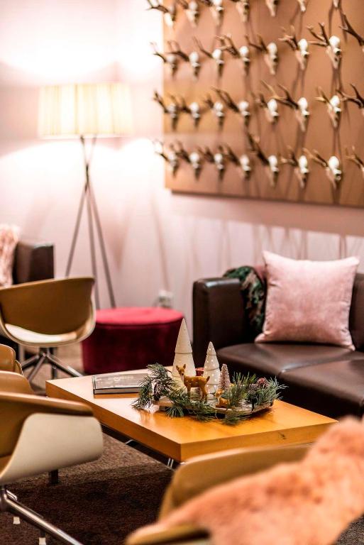 Posezení v ubytování Boutique Hotel Atrium München